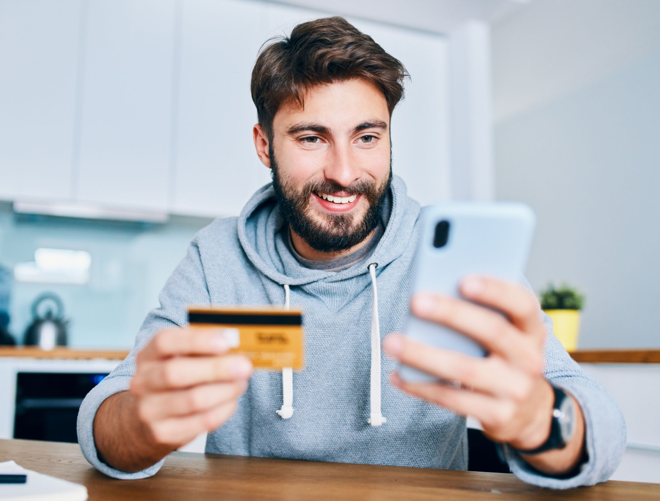 Woman using the creation app